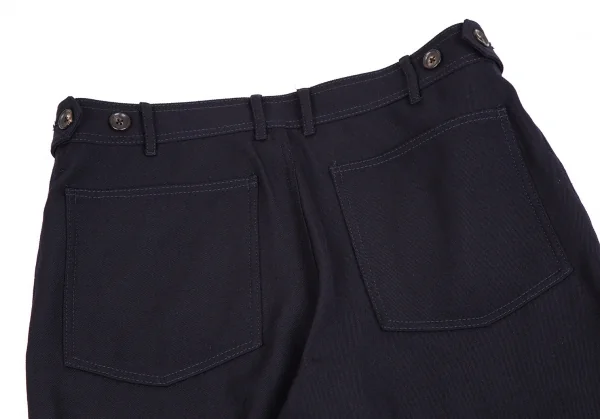 コムデギャルソン オムドゥCOMME des GARCONS HOMME DEUX オールドギャバテーパードパンツ 紺L K-106608_009