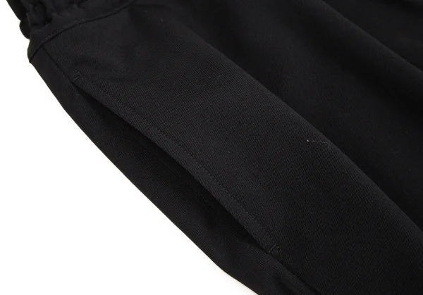 コムデギャルソン オムドゥCOMME des GARCONS HOMME DEUX ウールギャバドロストテーパードパンツ 黒L K-106610_003