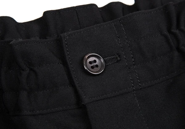 コムデギャルソン オムドゥCOMME des GARCONS HOMME DEUX ウールギャバドロストテーパードパンツ 黒L K-106610_004