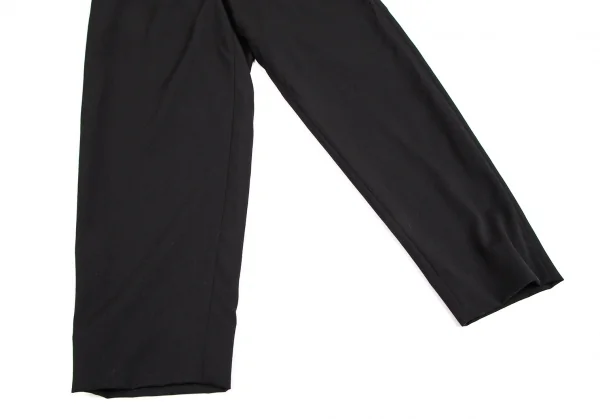 コムデギャルソン オムドゥCOMME des GARCONS HOMME DEUX ウールギャバドロストテーパードパンツ 黒L K-106610_008
