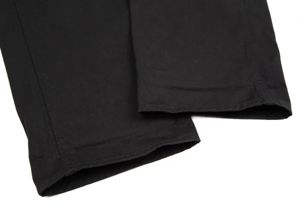 コムデギャルソン オムCOMME des GARCONS HOMME コットン裏カラーステッチテーパードパンツ 黒L K-106612_008