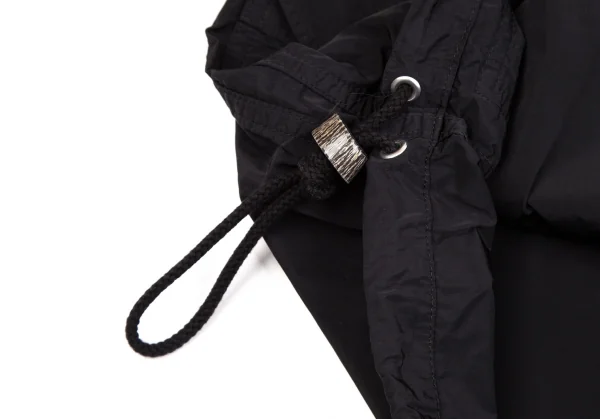 コムデギャルソン オムCOMME des GARCONS HOMME 製品染めナイロンマルチポケットアノラックパーカー 黒L K-106623_013