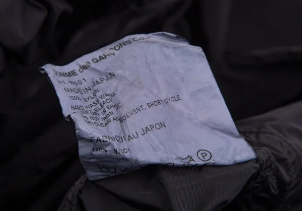 コムデギャルソン オムCOMME des GARCONS HOMME 製品染めナイロンマルチポケットアノラックパーカー 黒L K-106623_016