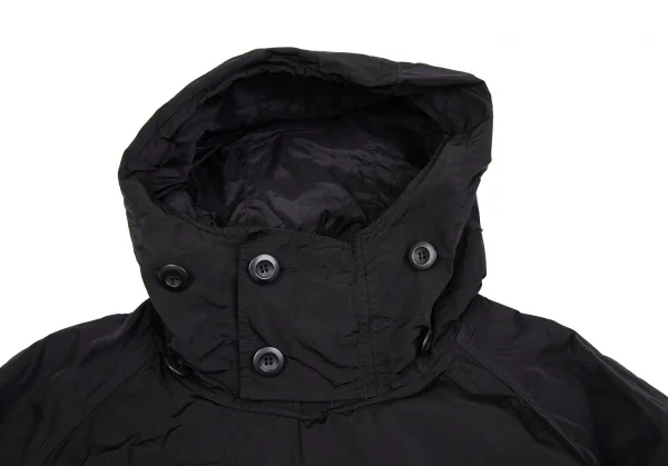 コムデギャルソン オムCOMME des GARCONS HOMME 製品染めナイロンマルチポケットアノラックパーカー 黒L K-106623_003