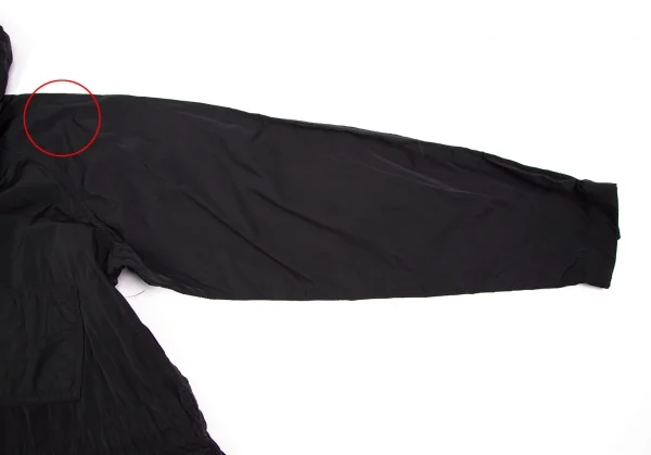 コムデギャルソン オムCOMME des GARCONS HOMME 製品染めナイロンマルチポケットアノラックパーカー 黒L K-106623_006