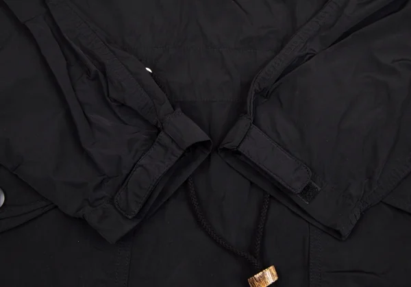 コムデギャルソン オムCOMME des GARCONS HOMME 製品染めナイロンマルチポケットアノラックパーカー 黒L K-106623_008