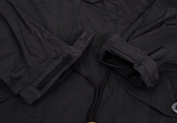 コムデギャルソン オムCOMME des GARCONS HOMME 製品染めナイロンマルチポケットアノラックパーカー 黒L K-106623_009