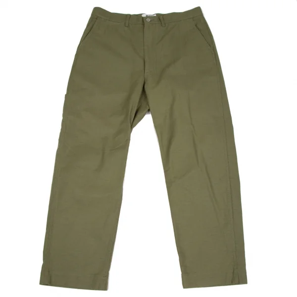 アイ ジュンヤワタナベ マン コムデギャルソンeYe JUNYA WATANABE MAN COMME des GARCONSコットンバックシンチテーパードパンツ オリーブM K-106628_001