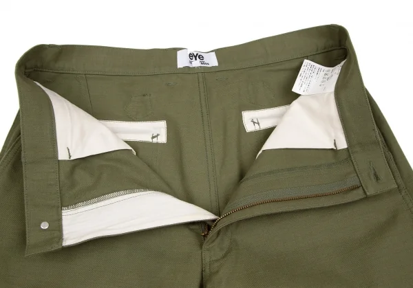 アイ ジュンヤワタナベ マン コムデギャルソンeYe JUNYA WATANABE MAN COMME des GARCONSコットンバックシンチテーパードパンツ オリーブM K-106628_004