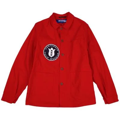 ジュンヤワタナベ マン コムデギャルソン×ルラブルールJUNYA WATANABE MAN COMME des GARCONS×LE LABOUREUR ミュージアムロゴカバーオールジャケット