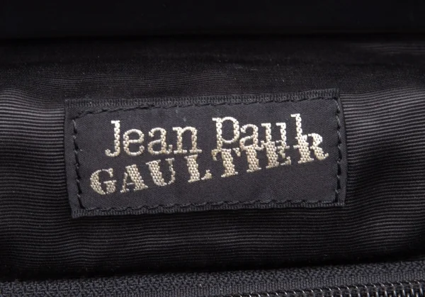 ジャンポールゴルチエ オムJean Paul GAULTIER HOMME がま口コーティングドクターバッグ 黒 K-106640_019