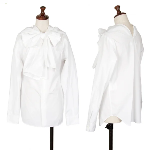 ジュンヤワタナベ コムデギャルソンJUNYA WATANABE COMME des GARCONS リボンデザインブラウス 白S K-106657_001