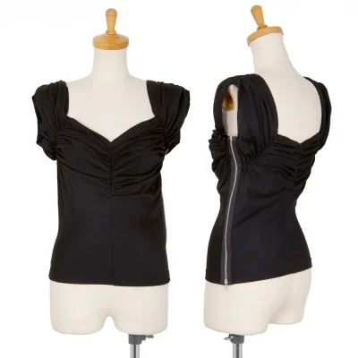 コムデギャルソンCOMME des GARCONS サイドジップギャザートップス