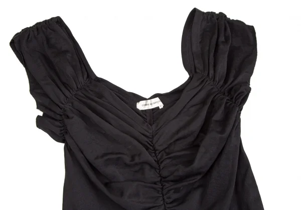 コムデギャルソンCOMME des GARCONS サイドジップギャザートップス 黒M位 K-106660_003