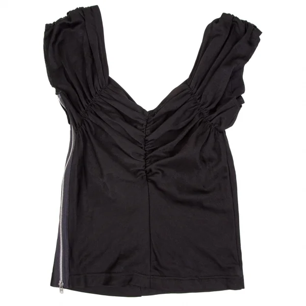 コムデギャルソンCOMME des GARCONS サイドジップギャザートップス 黒M位 K-106660_009