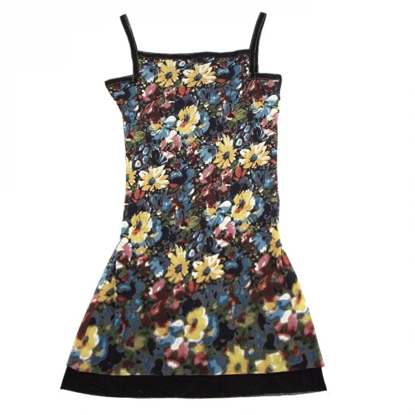 ジャンポールゴルチエ ファムJean Paul GAULTIER FEMME フローラルプリントパワーネットキャミワンピース マルチ40 K-106702_002