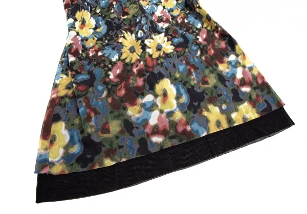 ジャンポールゴルチエ ファムJean Paul GAULTIER FEMME フローラルプリントパワーネットキャミワンピース マルチ40 K-106702_005