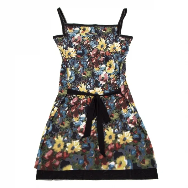 ジャンポールゴルチエ ファムJean Paul GAULTIER FEMME フローラルプリントパワーネットキャミワンピース マルチ40 K-106702_007