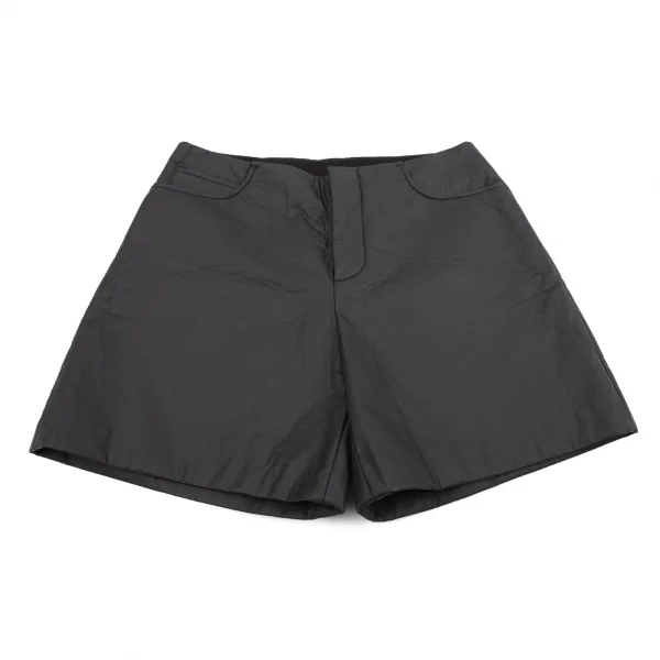 エムエム 6 メゾン マルジェラMM6 MAISON MARTIN MARGIELA ポリ樹脂コーティングショートパンツ チャコール38 K-106711_001