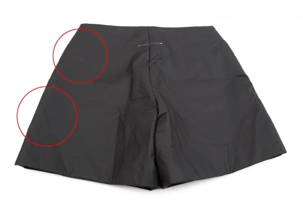 エムエム 6 メゾン マルジェラMM6 MAISON MARTIN MARGIELA ポリ樹脂コーティングショートパンツ チャコール38 K-106711_012