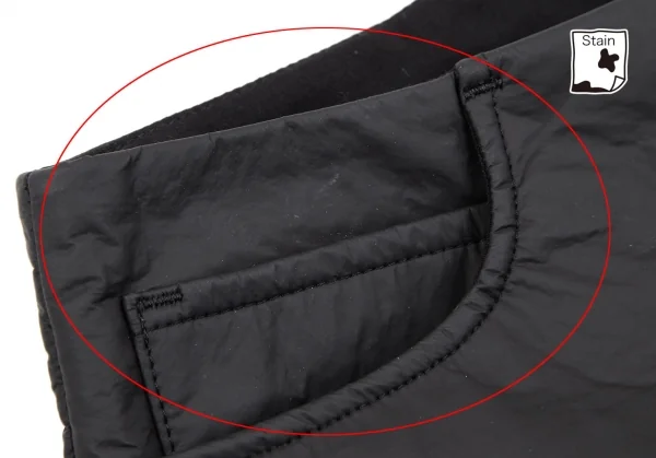 エムエム 6 メゾン マルジェラMM6 MAISON MARTIN MARGIELA ポリ樹脂コーティングショートパンツ チャコール38 K-106711_003