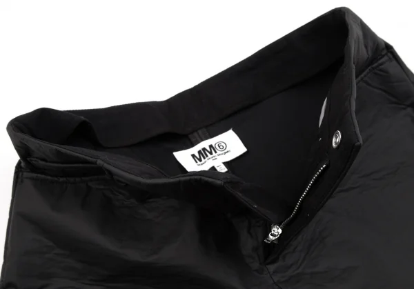 エムエム 6 メゾン マルジェラMM6 MAISON MARTIN MARGIELA ポリ樹脂コーティングショートパンツ チャコール38 K-106711_006