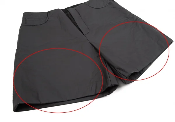 エムエム 6 メゾン マルジェラMM6 MAISON MARTIN MARGIELA ポリ樹脂コーティングショートパンツ チャコール38 K-106711_007