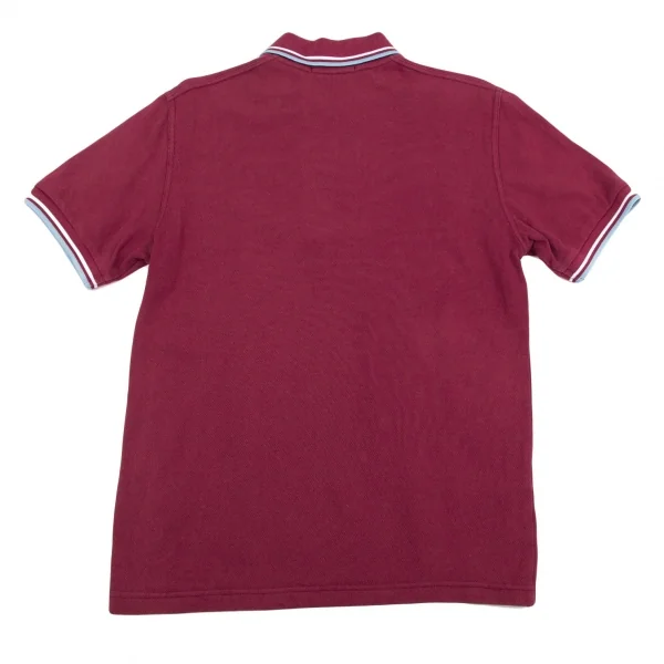 フレッドペリーFREDPERRY ポイント刺繍鹿の子ポロシャツ エンジ36 K-106721_011