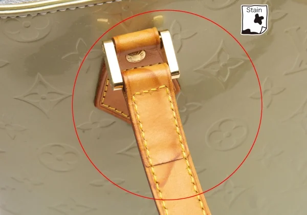 ルイヴィトンLouis Vuitton モノグラム ヴェルニヒューストン トートバッグ シャンパン K-106760_014