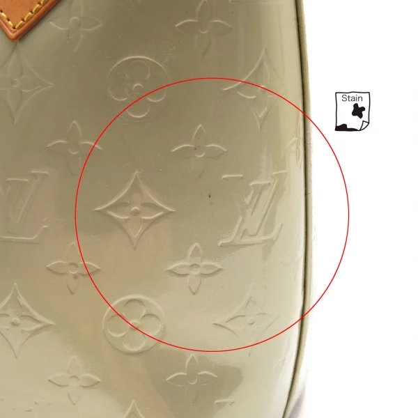 ルイヴィトンLouis Vuitton モノグラム ヴェルニヒューストン トートバッグ シャンパン K-106760_007