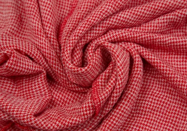 ジュンヤワタナベマン コムデギャルソンJUNYA WATANABE MAN COMME des GARCONS ポリウールパピートゥースシワ加工変形ヘンリーネックトップス 赤S K-106767_012