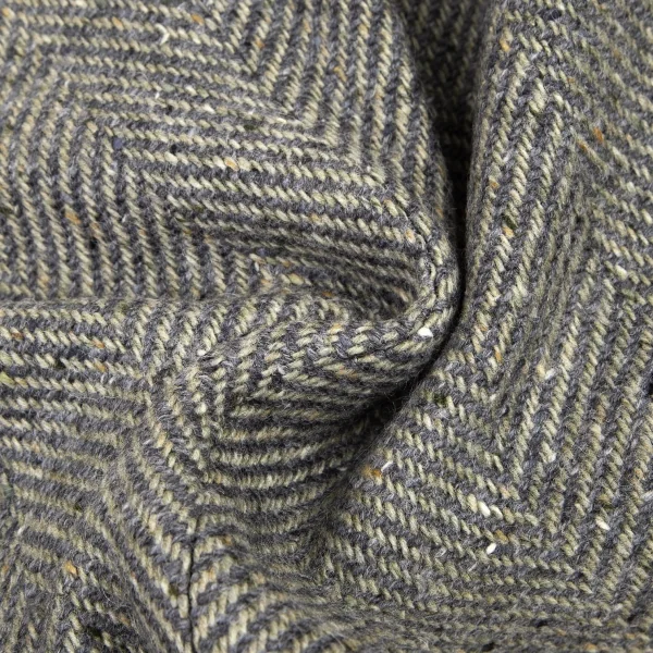 パパスPapas アイルランドファブリックウールくるみボタン2Bジャケット グレーM K-106772_018