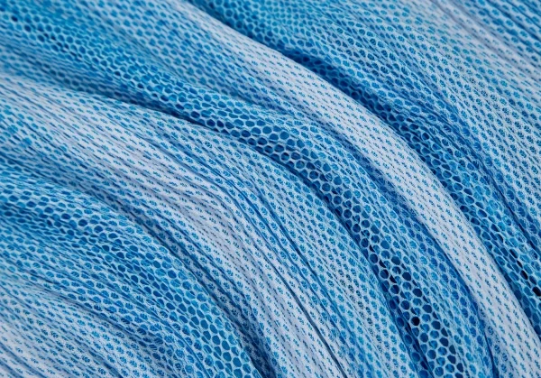 プリーツプリーズPLEATS PLEASE プリーツメッシュ切替ノースリーブシャツワンピース 水色白3 K-106792_013
