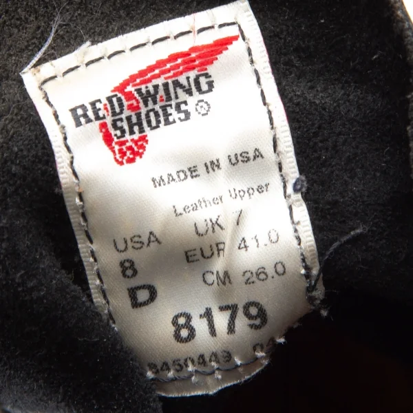レッドウイングRED WING 8179 アイリッシュセッター レザーブーツ 黒8.5 D(26.5位) K-106806_015