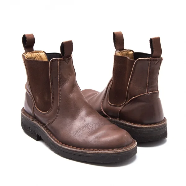 ワイズフォーメン Y's for men サイドゴアレザーブーツ 39(26位) 茶39(26cm位) K-106807_001