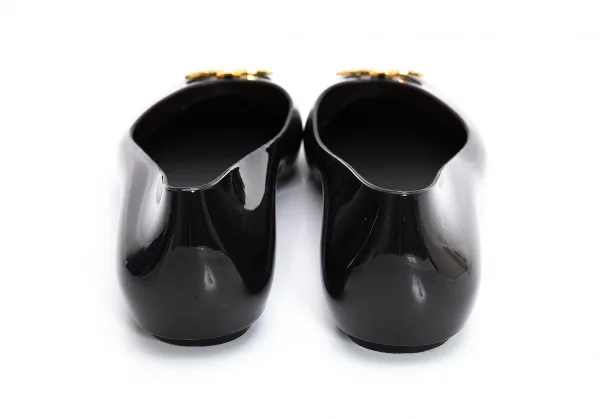 ヴィヴィアンウエストウッド アングロマニア×メリッサVivienne Westwood ANGLOMANIA×melissa メタルオーブラバーパンプス 黒25.5 K-106815_004