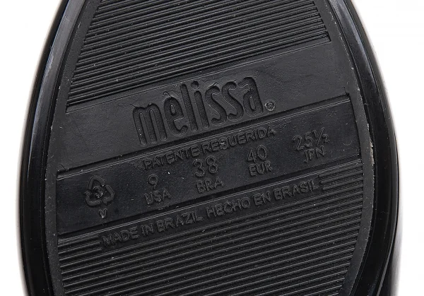 ヴィヴィアンウエストウッド アングロマニア×メリッサVivienne Westwood ANGLOMANIA×melissa メタルオーブラバーパンプス 黒25.5 K-106815_006