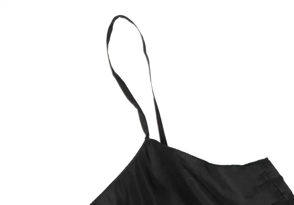 ドリスヴァンノッテンDRIES VAN NOTEN シルク裾ギャザーフリルキャミワンピース 黒36 K-106816_004