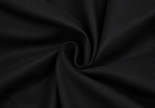 ドリスヴァンノッテンDRIES VAN NOTEN 変わり織りベルテッドロングジャケット 黒38 K-106818_016