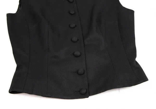 ドリスヴァンノッテンDRIES VAN NOTEN 変わり織りジレベスト 黒38 K-106819_007