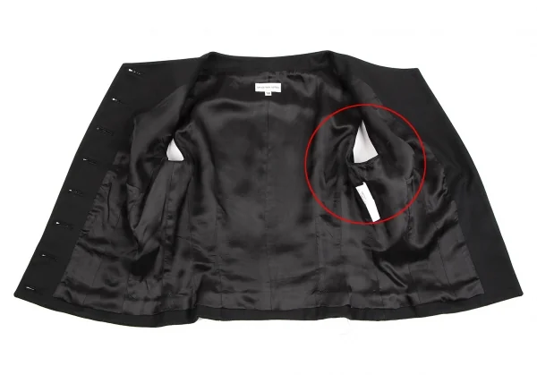 ドリスヴァンノッテンDRIES VAN NOTEN 変わり織りジレベスト 黒38 K-106819_008