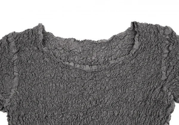 me ISSEY MIYAKE カリフラワー　グレー イッセイミヤケ ミーISSEY MIYAKE me カリフラワーTシャツ グレーF (K