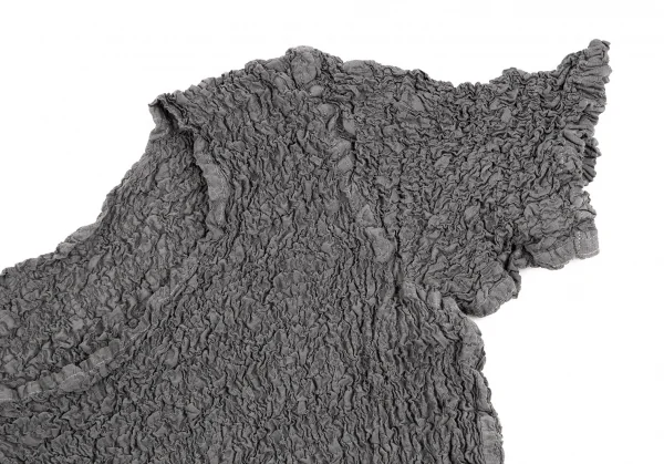 イッセイミヤケ ミーISSEY MIYAKE me カリフラワーTシャツ グレーF (K