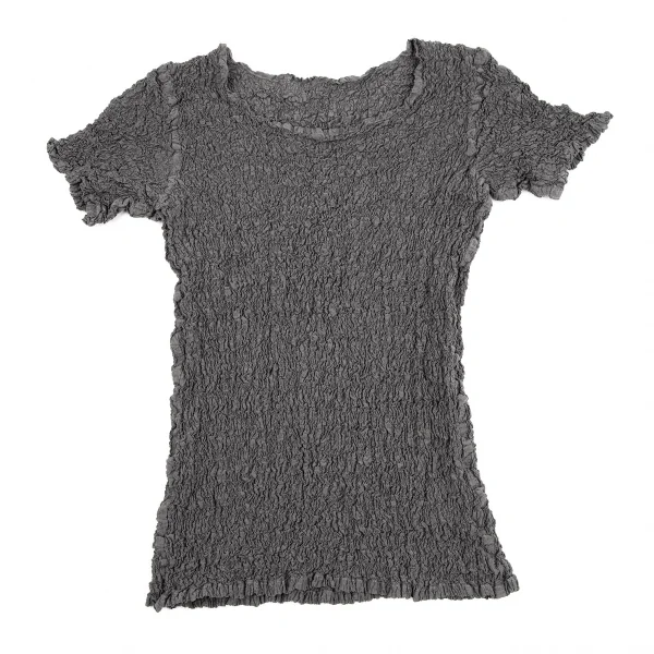 イッセイミヤケ ミーISSEY MIYAKE me カリフラワー切替セットアップスーツ グレーF K-106827_003