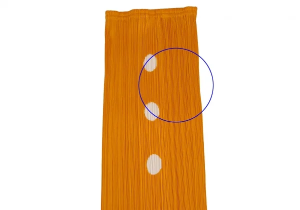 プリーツプリーズPLEATS PLEASE フロントホールデザインプリーツスカート オレンジ3 K-106829_003