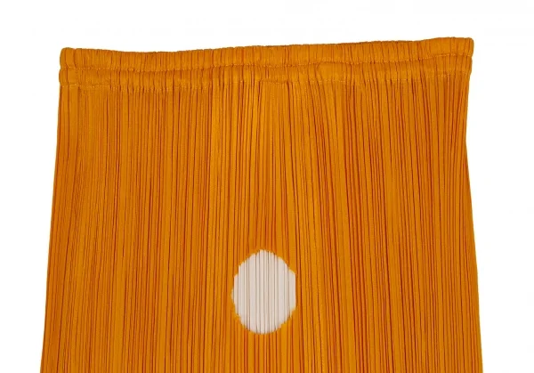 プリーツプリーズPLEATS PLEASE フロントホールデザインプリーツスカート オレンジ3 K-106829_005