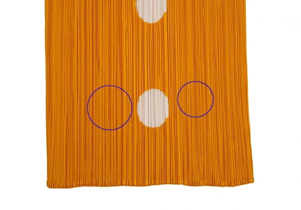 プリーツプリーズPLEATS PLEASE フロントホールデザインプリーツスカート オレンジ3 K-106829_008