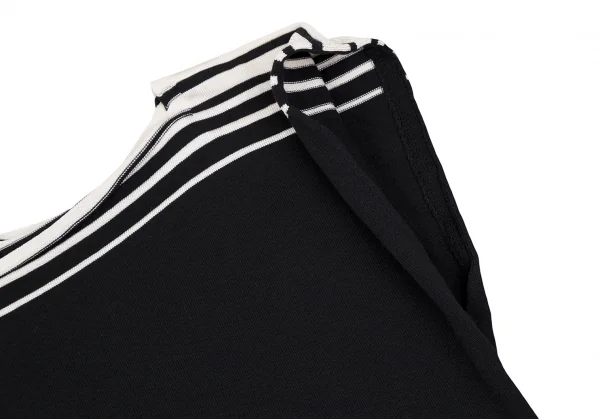 ジャンポールゴルチエ フォー セットプルミエJean Paul GAULTIER FOR SEPT PREMIERES ボックスシルエットノースリーブニット 黒オフ40 K-106831_005