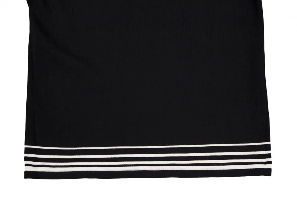 ジャンポールゴルチエ フォー セットプルミエJean Paul GAULTIER FOR SEPT PREMIERES ボックスシルエットノースリーブニット 黒オフ40 K-106831_006