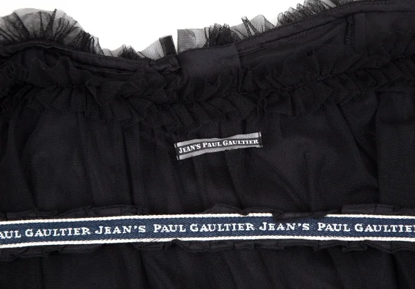 ジーンズポールゴルチエJean's Paul GAULTIER メッシュレイヤードコルセットトップス 黒M K-106835_011